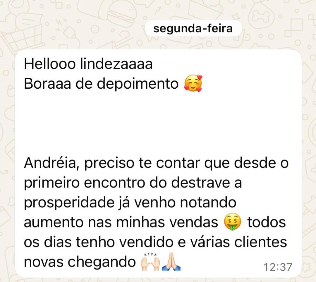 Depoimento real de participante 1