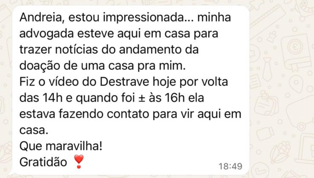 Depoimento real de participante 8